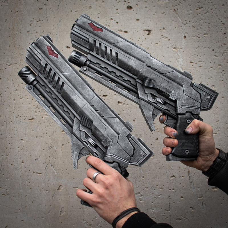 Arkham Knight Pistols - Red Hood