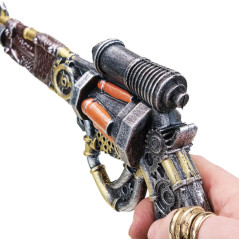 Steampunk Revolver Gun Prop (High Density Foam)