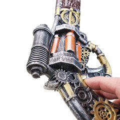 Steampunk Revolver Gun Prop (High Density Foam)