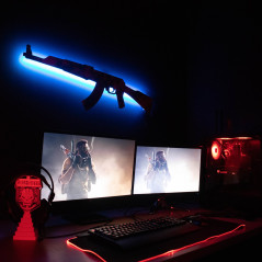 Cartoon Style AK 47 RGB Wall Art