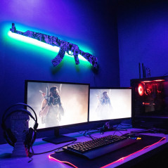Cartoon Style AK 47 RGB Wall Art