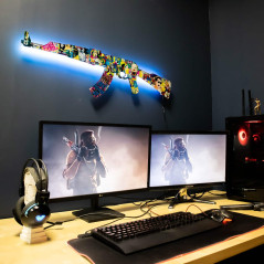 Cartoon Style AK 47 RGB Wall Art