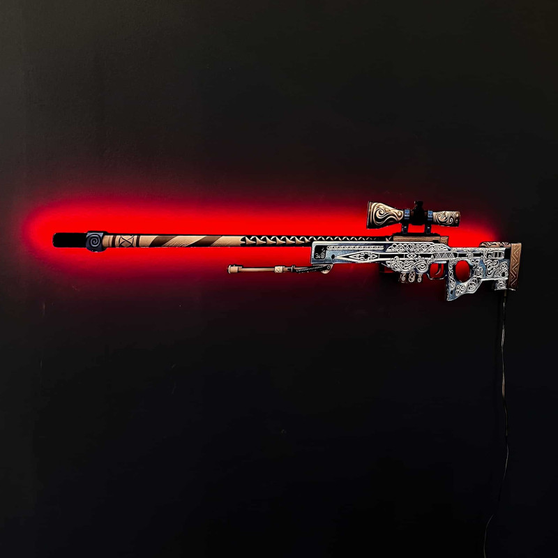 AWP Gungnir RGB Wall Art - CS GO